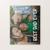 Best Vater Ever Fun Family Foto Puzzle (Vertikal)