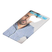 BEST VATER EVER | Funny Vater Face Foto Geldbeutel Flaschenöffner (Rückseite Schrägansicht)