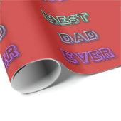 BEST VATER EVER Gift Wrap (Vatertag - Geburtstag) Geschenkpapier (Rolleneckpunkt)