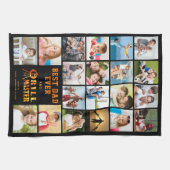 BEST VATER EVER GRILL MASTER 20 FotoCollage Geschirrtuch (Horizontal)