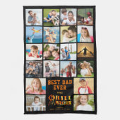 BEST VATER EVER GRILL MASTER 20 FotoCollage Geschirrtuch (Vertikal)