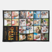 BEST VATER EVER GRILL MASTER 20 Fotocollage-Namen Geschirrtuch (Horizontal)