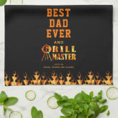 BEST VATER EVER GRILL MASTER Personalisiert Geschirrtuch (Gefaltet)
