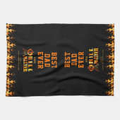 BEST VATER EVER GRILL MASTER Personalisiert Geschirrtuch (Horizontal)