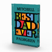 BEST VATER EVER individuelle Name-Blockpreis Fotoblock (Rechts)