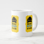 BEST VATER EVER Jumbo-Tasse (Vorderseite Rechts)