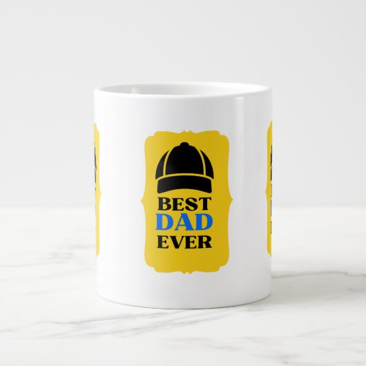 BEST VATER EVER Jumbo-Tasse (Vorderseite)