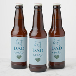 Best Vater-Ever-Label | Vatertagsgeschenk Bierflaschenetikett