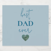 Best Vater-Ever-Label | Vatertagsgeschenk Bierflaschenetikett (Einzelnes Label)