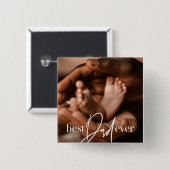 Best Vater Ever Modern Classic Einfach Elegantes F Button (Vorne & Hinten)