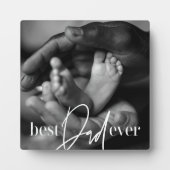 Best Vater Ever Modern Classic Einfach Elegantes F Fotoplatte (Vorderseite)