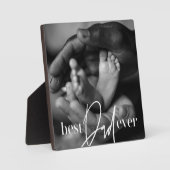 Best Vater Ever Modern Classic Einfach Elegantes F Fotoplatte (Vorderseite)