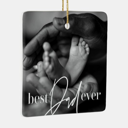 Best Vater Ever Modern Classic Einfach Elegantes F Keramikornament (Rechts)