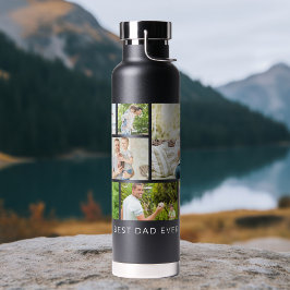 BEST VATER EVER Multi Foto Collage Modernster Trinkflasche