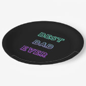 BEST VATER EVER Paper Teller 9" (Schrägansicht)