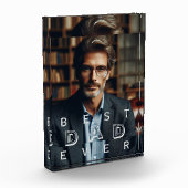 "Best Vater Ever" Personalisiertes Doppelte Foto E (Links)