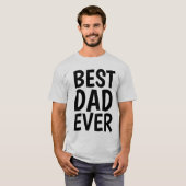 BEST VATER EVER T - SHIRT (Vorne ganz)