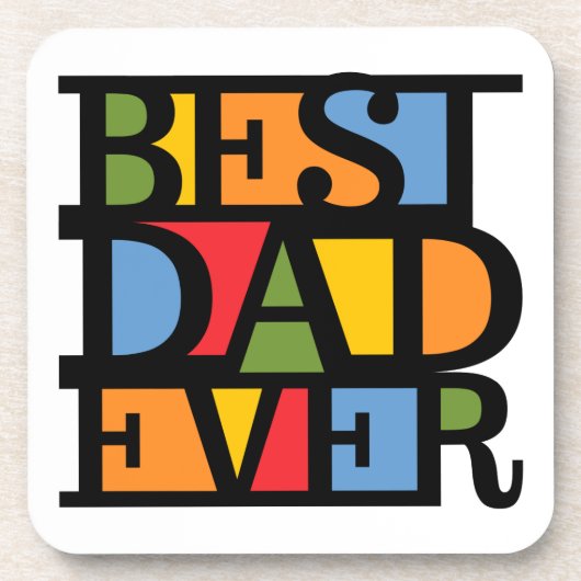BEST VATER EVER UNTERSETZER (Vorderseite)