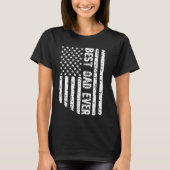 BEST VATER EVER US American Flag Geschenk 4. Juli T-Shirt (Vorderseite)