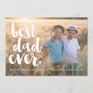 BEST VATER EVER   VATER DAY CARD KARTE