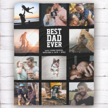 BEST VATER EVER Vatertag Instagram FotoCollage