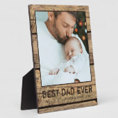 BEST VATER EVRustic Wood Foto Personalisiert Fotoplatte (Seite)
