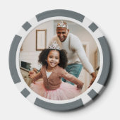 Best Vater Family Fotos Pokerchips (Rückseite)