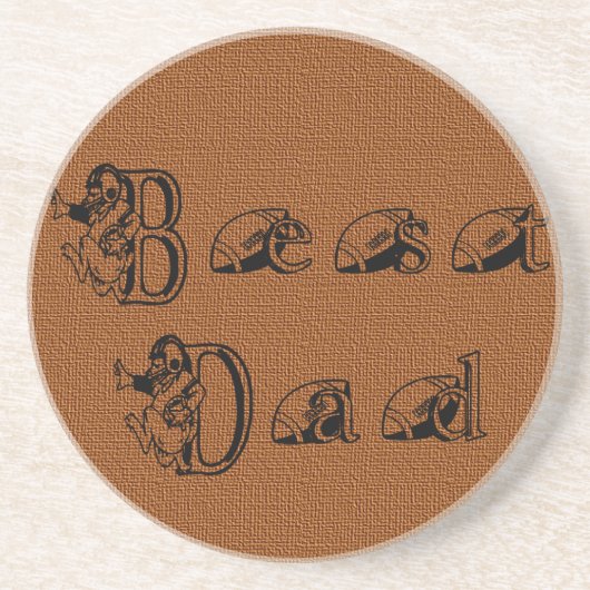 Best Vater Football Text Untersetzer (Vorne)