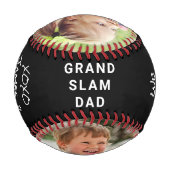 Best Vater Foto Black Baseball (Rückseite)