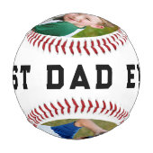 Best Vater Foto Personalisiert Baseball (Vorderseite)