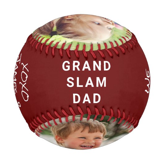 Best Vater Fotos Burgundy Baseball (Rückseite)