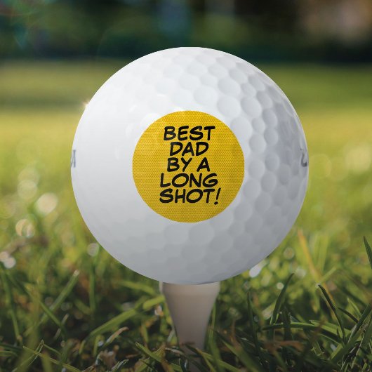 Best Vater Fun Retro Comic Bucht Väter Tag Golfball
