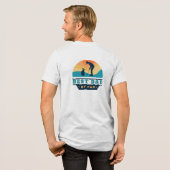 Best Vater Golf Lover Custom Tri-Blend Shirt (Rückseite voll)