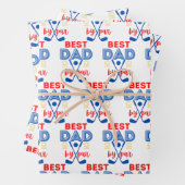 Best Vater Golf Wrapping Paper Flachblatt Set 3 Geschenkpapier Set (Beispiel)