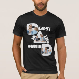 BEST VATER IN DER WELT, Foto Collage for Dark T-Shirt