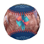 Best Vater in World Family Fotos - Navy Blue Baseball (Vorderseite)