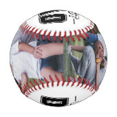 Best Vater Individuelle Name Modernes 2 Foto Baseball (Vorderseite)