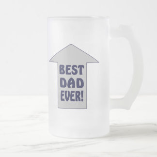 BEST VATER JE! Bier-Tasse Mattglas Bierglas