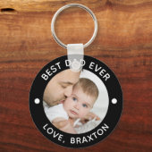 BEST VATER JE Foto Personalisiert Farbe Schlüsselanhänger (Vorderseite)