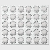 Best Vater je Golf Ball Muster Kindernamen Geschenkpapier (Flach)