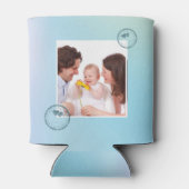 Best Vater je Grunge Typografy Foto Dosenkühler (Rückseite)