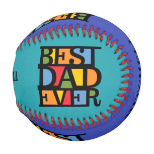 BEST VATER JE individuelle Name & Color Baseball