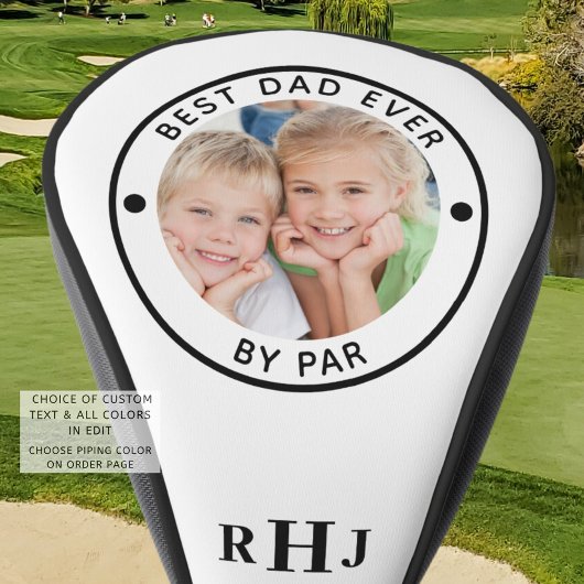 BEST VATER JE NACH PAR-Foto Monogramm benutzerdefi Golf Headcover