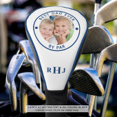 BEST VATER JE NACH PAR Foto Monogramm Blau Golf Headcover