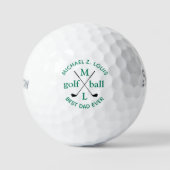 BEST VATER JE Personalisiert Monogramm Golfball (Vorderseite)