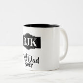 BEST VATER JE PERSONALISIERT ZWEIFARBIGE TASSE (VorderseiteRechts)