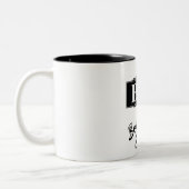 BEST VATER JE PERSONALISIERT ZWEIFARBIGE TASSE (Links)