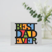 BEST VATER JE Postkarte (Stehend Vorderseite)