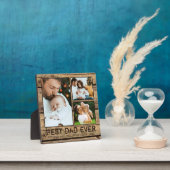 BEST VATER JE Rustikale Holzfoto-Collage Fotoplatte (InSitu)