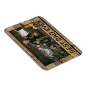 BEST VATER JE Rustikales Foto Magnet (Rechte Seite)